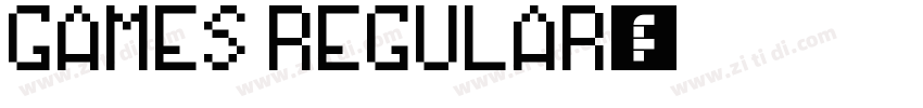 Games Regular字体转换